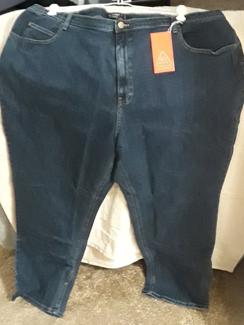 NWT Catherine's Right Fit Straight Leg Jeans 28W Dark Stonewash Stretch Plus
